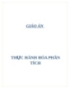 GIÁO ÁN THỰC HÀNH HÓA PHÂN TÍCH