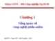 Chương 1: Tổng quan về công nghệ phần mềm
