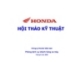 HỘI THẢO KỸ THUẬT-Công ty Honda Việt nam