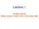 Bài giảng Hoá học và hoá lý polyme: Chương 7