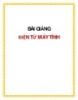 Bài giảng Điện tử máy tính - ĐH Công nghiệp Hà Nội