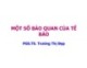 Bài giảng Một số bào quan của tế bào - PGS.TS. Trương Thị Đẹp