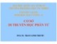 Bài giảng Cơ sở di truyền học phân tử - PGS.TS. Trần Linh Thước