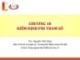 Bài giảng Thống kê ứng dụng trong kinh doanh: Chương 10 - ThS. Nguyễn Tiến Dũng