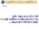 Bài giảng Hóa học - Chương 1: Cấu tạo nguyên tử và hệ thống tuần hoàn các nguyên tố hóa học