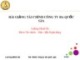 Bài giảng Tài chính công ty đa quốc gia: Chương 1 - Lương Minh Hà