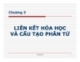 Bài giảng Liên kết hóa học và cấu tạo phân tử