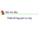 Bài giảng Nguyên lý máy: Bài 0 - Mở đầu