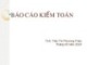 Bài giảng Kiểm toán căn bản: Chương 6 - ThS. Trần Thị Phương Thảo