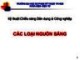 Bài giảng Kỹ thuật chiếu sáng dân dụng và công nghiệp - Các loại nguồn sáng