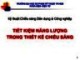 Bài giảng Kỹ thuật chiếu sáng dân dụng và công nghiệp - Tiết kiệm năng lượng trong thiết kế chiếu sáng